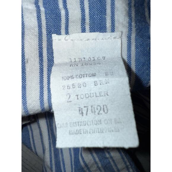 Vintage 80s Toddler Railroad Engineer Romper Overalls 2T Train embroidered boys - Picture 5 of 6